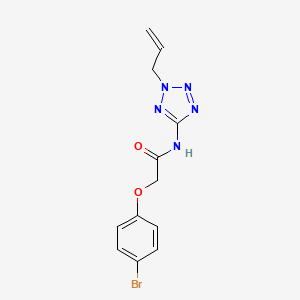 molecular formula C12H12BrN5O2 B4660994 2-(4-bromophenoxy)-N-[2-(prop-2-en-1-yl)-2H-tetrazol-5-yl]acetamide 