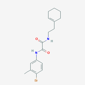 molecular formula C17H21BrN2O2 B4661162 N'-(4-bromo-3-methylphenyl)-N-[2-(cyclohex-1-en-1-yl)ethyl]ethanediamide 