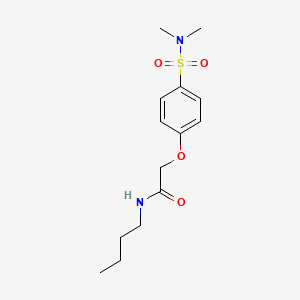 molecular formula C14H22N2O4S B4661202 N-butyl-2-[4-(dimethylsulfamoyl)phenoxy]acetamide 