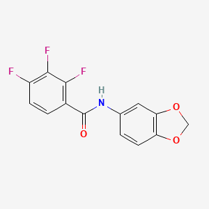molecular formula C14H8F3NO3 B4661702 N-(1,3-benzodioxol-5-yl)-2,3,4-trifluorobenzamide 