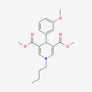molecular formula C20H25NO5 B4661819 dimethyl 1-butyl-4-(3-methoxyphenyl)-1,4-dihydro-3,5-pyridinedicarboxylate 