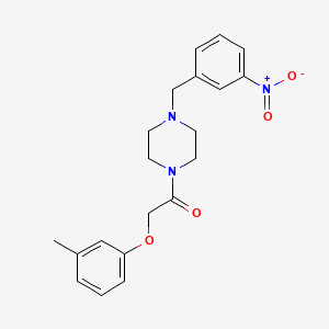 molecular formula C20H23N3O4 B4661977 2-(3-METHYLPHENOXY)-1-[4-(3-NITROBENZYL)PIPERAZINO]-1-ETHANONE 
