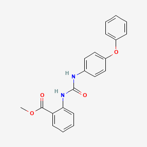 molecular formula C21H18N2O4 B4662045 METHYL 2-{[(4-PHENOXYANILINO)CARBONYL]AMINO}BENZOATE 