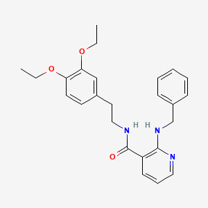 molecular formula C25H29N3O3 B4662209 2-(benzylamino)-N-[2-(3,4-diethoxyphenyl)ethyl]pyridine-3-carboxamide 