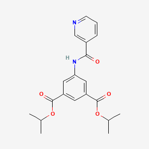 molecular formula C20H22N2O5 B4662644 DIISOPROPYL 5-[(3-PYRIDYLCARBONYL)AMINO]ISOPHTHALATE 