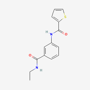 molecular formula C14H14N2O2S B4663216 N-[3-(ethylcarbamoyl)phenyl]thiophene-2-carboxamide 