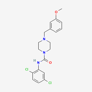 molecular formula C19H21Cl2N3O2 B4663294 N-(2,5-dichlorophenyl)-4-(3-methoxybenzyl)-1-piperazinecarboxamide 