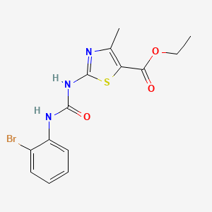 molecular formula C14H14BrN3O3S B4663477 ETHYL 2-{[(2-BROMOANILINO)CARBONYL]AMINO}-4-METHYL-1,3-THIAZOLE-5-CARBOXYLATE 