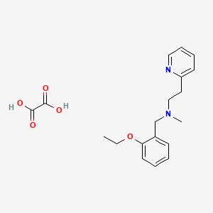 molecular formula C19H24N2O5 B4663619 N-[(2-ethoxyphenyl)methyl]-N-methyl-2-pyridin-2-ylethanamine;oxalic acid 