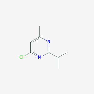 molecular formula C8H11ClN2 B046638 4-Chloro-2-isopropyl-6-methylpyrimidine CAS No. 4595-69-1