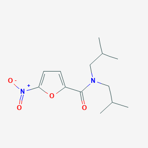 molecular formula C13H20N2O4 B4664400 N,N-bis(2-methylpropyl)-5-nitrofuran-2-carboxamide 