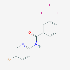 molecular formula C13H8BrF3N2O B4664679 N-(5-bromopyridin-2-yl)-3-(trifluoromethyl)benzamide 