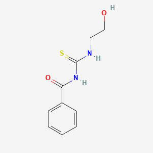 molecular formula C10H12N2O2S B4664744 Benzamide, N-[[(2-hydroxyethyl)amino]thioxomethyl]- CAS No. 29146-60-9