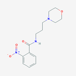 molecular formula C14H19N3O4 B4664934 N-[3-(morpholin-4-yl)propyl]-2-nitrobenzamide 