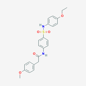molecular formula C23H24N2O5S B466502 N-[4-[(4-ethoxyphenyl)sulfamoyl]phenyl]-2-(4-methoxyphenyl)acetamide CAS No. 433318-47-9