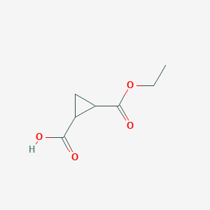 molecular formula C7H10O4 B046651 TRANS-1,2-CYCLOPROPANE-DICARBOXYLIC ACID MONO ETHYL ESTER CAS No. 31420-66-3