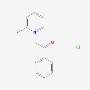 molecular formula C14H14ClNO B046652 2-(2-Methylpyridyl)-1-phenylethan-1-one, chloride CAS No. 115260-54-3