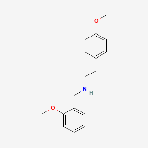 molecular formula C17H21NO2 B4665452 2-(4-methoxyphenyl)-N-[(2-methoxyphenyl)methyl]ethanamine CAS No. 418772-63-1