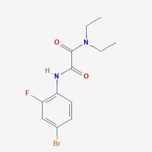 molecular formula C12H14BrFN2O2 B4666547 N-(4-bromo-2-fluorophenyl)-N',N'-diethyloxamide 