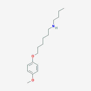 molecular formula C17H29NO2 B4666819 N-butyl-6-(4-methoxyphenoxy)hexan-1-amine CAS No. 418773-78-1