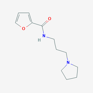 molecular formula C12H18N2O2 B4666996 N-(3-(Pyrrolidin-1-yl)propyl)furan-2-carboxamide 