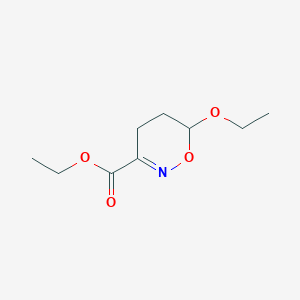 molecular formula C9H15NO4 B046671 Ethyl 6-ethoxy-5,6-dihydro-4H-oxazine-3-carboxylate CAS No. 112135-47-4