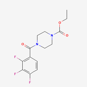 molecular formula C14H15F3N2O3 B4667219 Ethyl 4-(2,3,4-trifluorobenzoyl)piperazine-1-carboxylate 