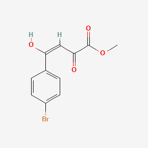 molecular formula C11H9BrO4 B4667687 methyl (E)-4-(4-bromophenyl)-4-hydroxy-2-oxobut-3-enoate 