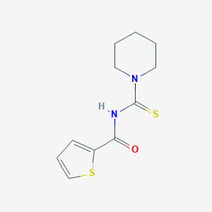 molecular formula C11H14N2OS2 B466789 N-(piperidine-1-carbothioyl)thiophene-2-carboxamide CAS No. 111752-91-1