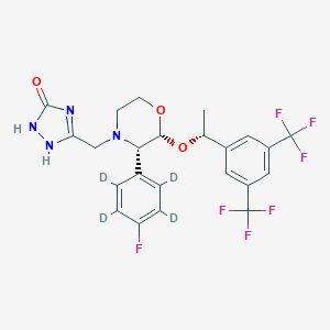 molecular formula C23H21F7N4O3 B046679 阿瑞匹坦-d4 CAS No. 1133387-60-6