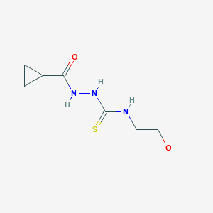molecular formula C8H15N3O2S B4668017 2-(CYCLOPROPYLCARBONYL)-N-(2-METHOXYETHYL)-1-HYDRAZINECARBOTHIOAMIDE 