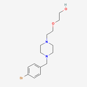 molecular formula C15H23BrN2O2 B4668698 2-[2-[4-[(4-bromophenyl)methyl]piperazin-1-yl]ethoxy]ethanol 
