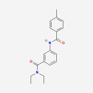 molecular formula C19H22N2O2 B4669089 N,N-diethyl-3-[(4-methylbenzoyl)amino]benzamide 