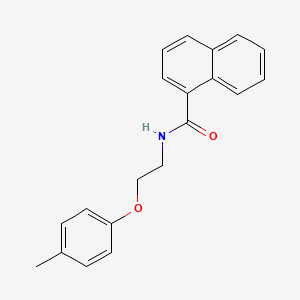 molecular formula C20H19NO2 B4669424 N-[2-(4-methylphenoxy)ethyl]naphthalene-1-carboxamide 