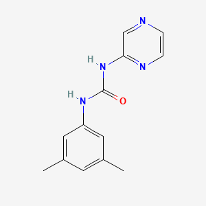molecular formula C13H14N4O B4669644 N-(3,5-DIMETHYLPHENYL)-N'-(2-PYRAZINYL)UREA 