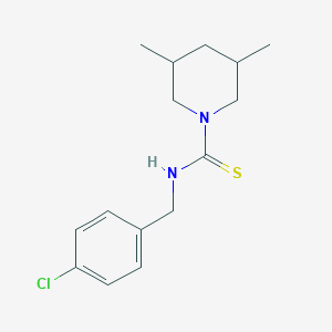molecular formula C15H21ClN2S B4669656 N-(4-chlorobenzyl)-3,5-dimethylpiperidine-1-carbothioamide 