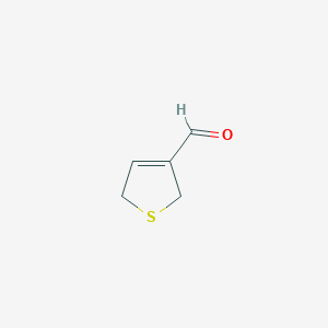 molecular formula C5H6OS B046699 2,5-Dihydrothiophene-3-carbaldehyde CAS No. 113772-16-0
