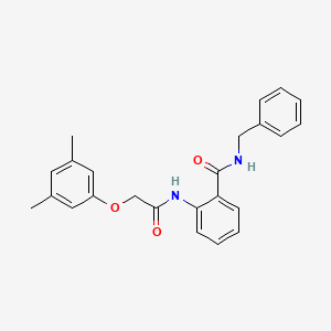 molecular formula C24H24N2O3 B4670083 N-BENZYL-2-{[2-(3,5-DIMETHYLPHENOXY)ACETYL]AMINO}BENZAMIDE 