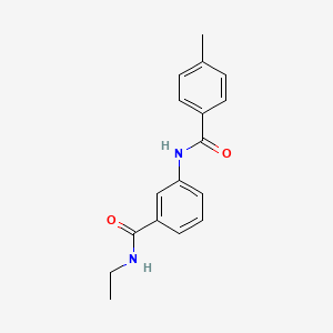 molecular formula C17H18N2O2 B4670098 N-ethyl-3-[(4-methylbenzoyl)amino]benzamide 