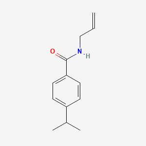 molecular formula C13H17NO B4670105 N-(prop-2-en-1-yl)-4-(propan-2-yl)benzamide 