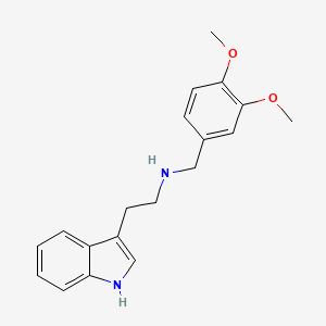 molecular formula C19H22N2O2 B4670305 N-(3,4-DIMETHOXYBENZYL)-N-[2-(1H-INDOL-3-YL)ETHYL]AMINE 