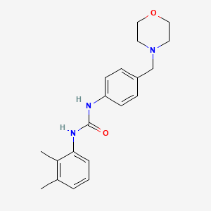 molecular formula C20H25N3O2 B4670384 N-(2,3-DIMETHYLPHENYL)-N'-[4-(MORPHOLINOMETHYL)PHENYL]UREA 