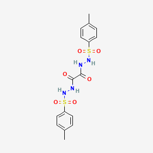 molecular formula C16H18N4O6S2 B4670487 N'1,N'2-Bis(4-methylbenzenesulfonyl)ethanedihydrazide 
