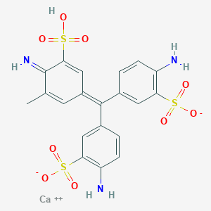 molecular formula C20H17CaN3O9S3 B046707 Acid fuchsin calcium salt certified CAS No. 123334-10-1
