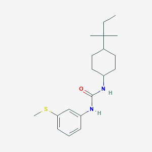 molecular formula C19H30N2OS B4670766 N-[3-(METHYLSULFANYL)PHENYL]-N'-[4-(TERT-PENTYL)CYCLOHEXYL]UREA 