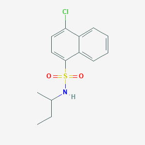 molecular formula C14H16ClNO2S B4670814 N-(butan-2-yl)-4-chloronaphthalene-1-sulfonamide 