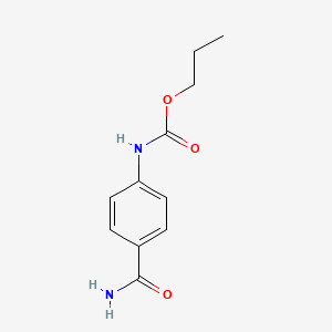 molecular formula C11H14N2O3 B4670942 Propyl (4-carbamoylphenyl)carbamate 