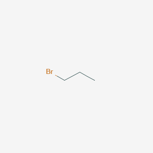 molecular formula C3H7Br<br>CH3CH2CH2Br<br>C3H7B B046711 1-Bromopropane CAS No. 106-94-5