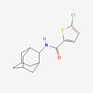 molecular formula C15H18ClNOS B4671402 N-(ADAMANTAN-2-YL)-5-CHLOROTHIOPHENE-2-CARBOXAMIDE 