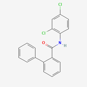 molecular formula C19H13Cl2NO B4672405 N-(2,4-dichlorophenyl)biphenyl-2-carboxamide 